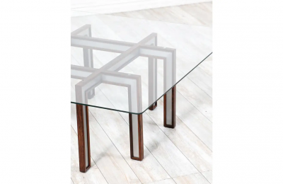 Henning Korch Danish Modern Rosewood Steel Coffee Table by Henning Korch