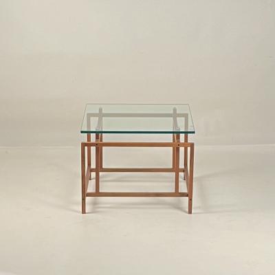 Henning N rgaard Slender Teak and Glass Side Table by Henning N rgaard for Komfort M bler
