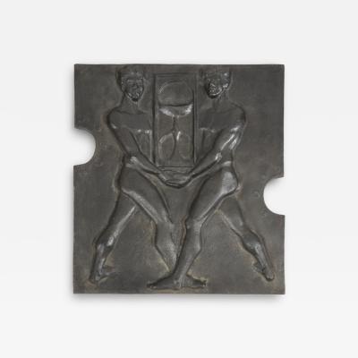 Henri Albert Lagriffoul Henri Albert Lagriffoul 1907 1981 Cast Iron Fireback