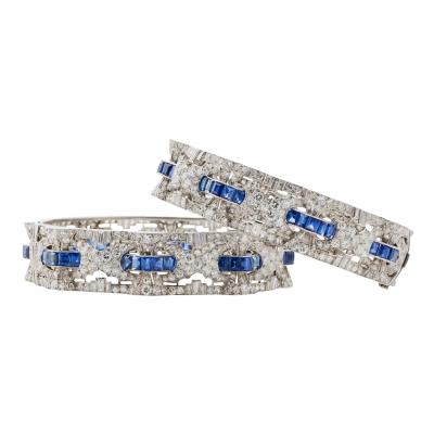 Henri Bloch Henri Bloch Pair of Art Deco Bracelets