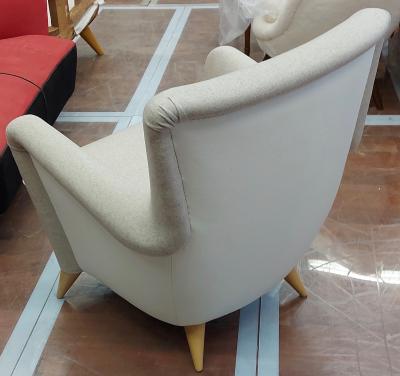 Henri Caillon Henri Caillon for Erton iconic french 50s comfy pair of chairs fully restored