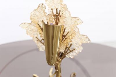 Henri Fernandez Beautiful Unique Brass Tree Table Lamp by Henri Fernandez
