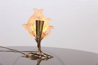 Henri Fernandez Beautiful Unique Brass Tree Table Lamp by Henri Fernandez
