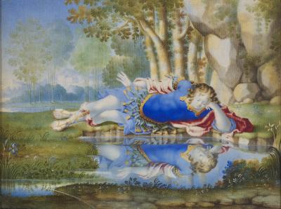 Henri Gascar A portrait of the Grand Dauphin as Narcissus attributed to Henri Gascar