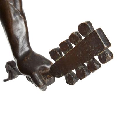 Henri Honor Pl Large 19th C Orientalist bronze figure of a Moorish warrior by Henri Honor Pl 