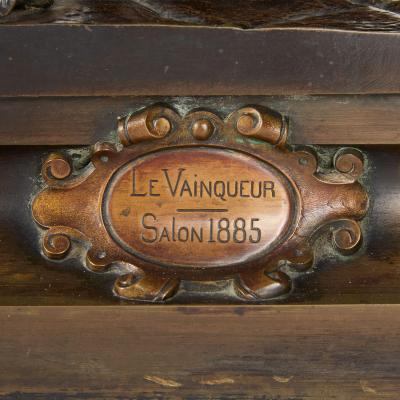 Henri Honor Pl Large 19th C Orientalist bronze figure of a Moorish warrior by Henri Honor Pl 