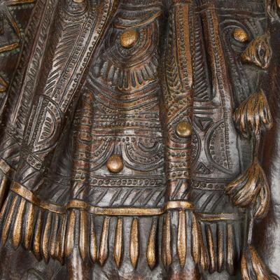 Henri Honor Pl Large 19th C Orientalist bronze figure of a Moorish warrior by Henri Honor Pl 