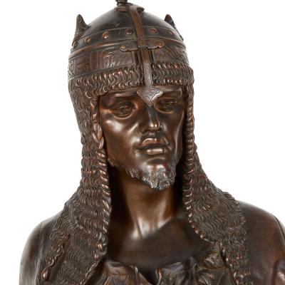 Henri Honor Pl Large 19thC Orientalist bronze figure of a Moorish warrior by Henri Honor Pl 