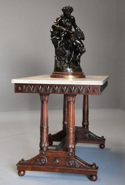 Henri Jacob Rare fine quality 19thc French Empire centre table with marble top