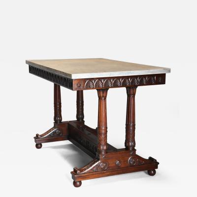 Henri Jacob Rare fine quality 19thc French Empire centre table with marble top