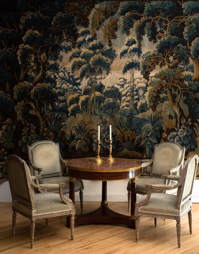 Henri Jacob SET OF FOUR LATE 18TH CENTURY LOUIS XVI FAUTEUILS BY HENRI JACOB