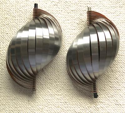 Henri Mathieu Henri Mathieu pair kinetic sconces