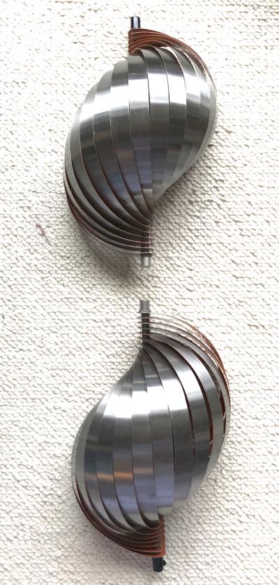 Henri Mathieu Henri Mathieu pair kinetic sconces