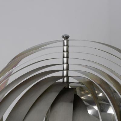 Henri Mathieu Space Age Metal Floor Lamp by Henri Mathieu France 1970s