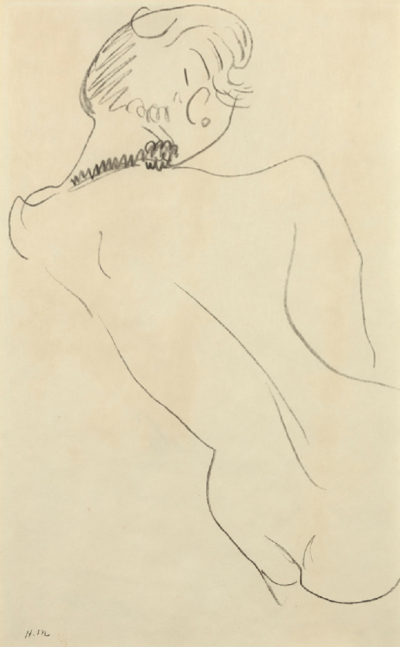 Henri Matisse Figure de dos au collier noir 1906