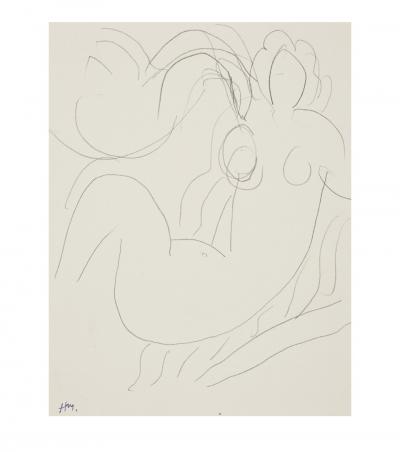 Henri Matisse HENRI MATISSE 1869 1954 L da et le cygne Pencil on paper Circa 1945 