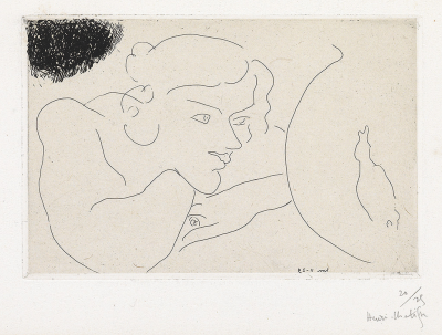 Henri Matisse Jeune Femme observant les volutions dun poisson