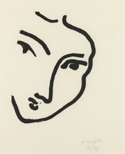 Henri Matisse Nadia au menton pointu 1948