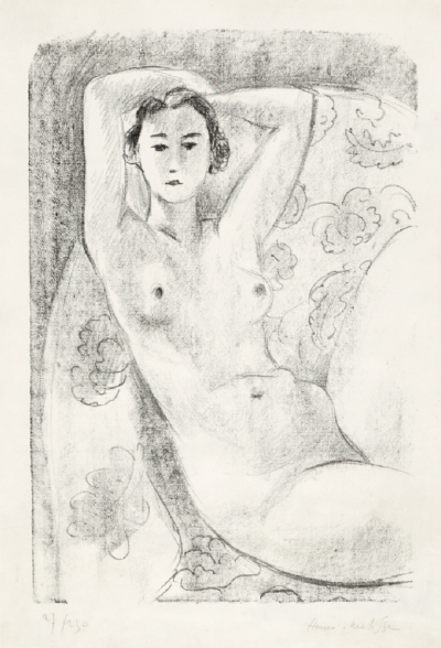 Henri Matisse Nu assis dans un fauteuil au d cor fleuri 1924