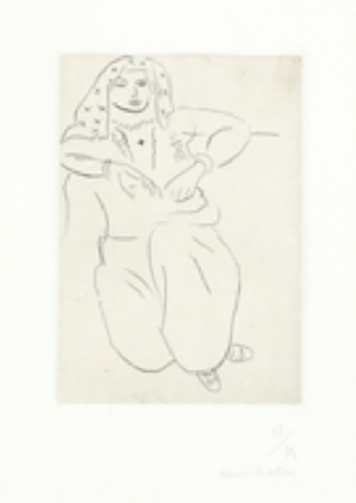 Henri Matisse Orientale tatouage en croix sur la poitrine 1929