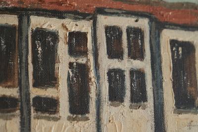 Henri Rik van Kogelenberg Henri Rik van Kogelenberg Flemish Dovecote Oil on Canvas Belgium 1960s