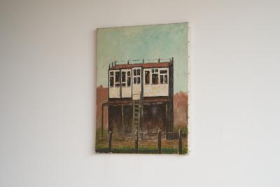 Henri Rik van Kogelenberg Henri Rik van Kogelenberg Flemish Dovecote Oil on Canvas Belgium 1960s