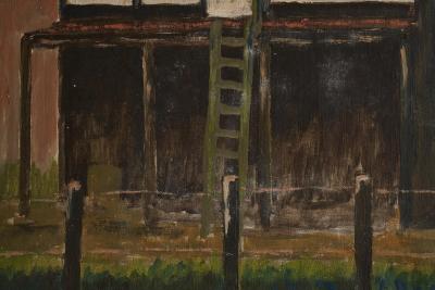 Henri Rik van Kogelenberg Henri Rik van Kogelenberg Flemish Dovecote Oil on Canvas Belgium 1960s