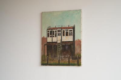 Henri Rik van Kogelenberg Henri Rik van Kogelenberg Flemish Dovecote Oil on Canvas Belgium 1960s