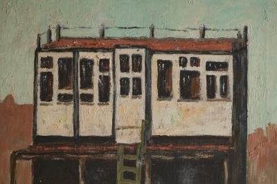 Henri Rik van Kogelenberg Henri Rik van Kogelenberg Flemish Dovecote Oil on Canvas Belgium 1960s