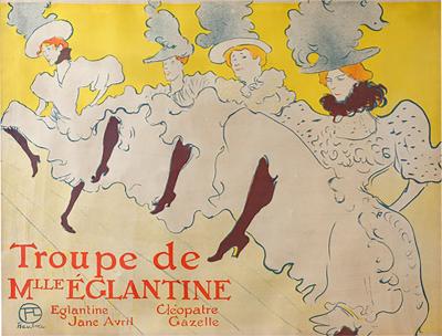 Henri de Toulouse Lautrec Henri de Toulouse Lautrec La Troupe de Mademoiselle glantine Lithograph