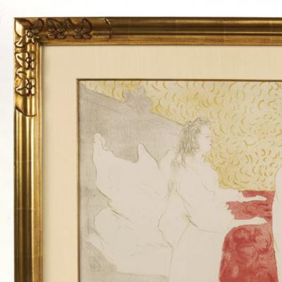 Henri de Toulouse Lautrec Henri de Toulouse Lautrec Woman in Bed Profile Lithograph
