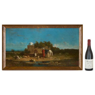 Henri van Wijk Set of four Orientalist landscape paintings by van Wijk