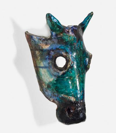 Henrik Allert Henrik Allert Horse Head Wall Sculpture Sweden 1995c 