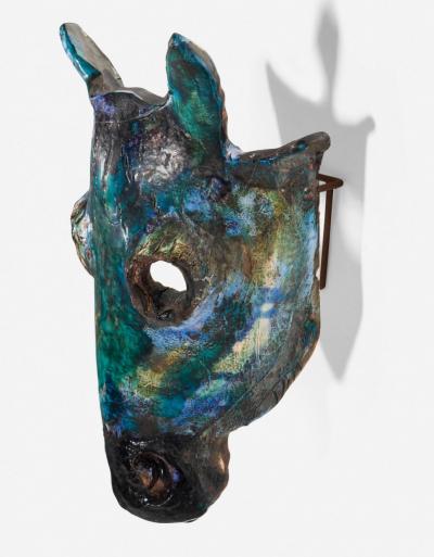 Henrik Allert Henrik Allert Horse Head Wall Sculpture Sweden 1995c 