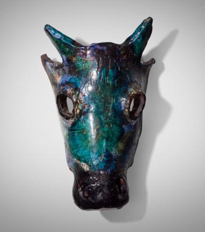 Henrik Allert Henrik Allert Horse Head Wall Sculpture Sweden 1995c 