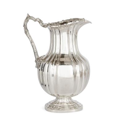 Henrik August Lang Early Russian silver ewer and basin set by Lang
