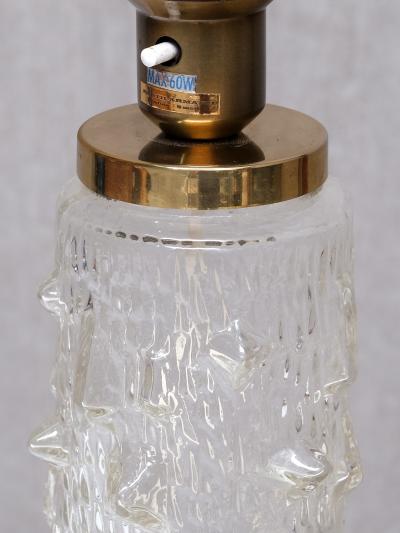 Henrik Blomqvist Henrik Blomqvist Table Lamp in Glass and Silk Stilarmatur Tran s Sweden 1960s