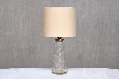 Henrik Blomqvist Henrik Blomqvist Table Lamp in Glass and Silk Stilarmatur Tran s Sweden 1960s
