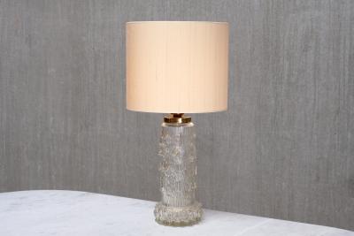 Henrik Blomqvist Henrik Blomqvist Table Lamp in Glass and Silk Stilarmatur Tran s Sweden 1960s