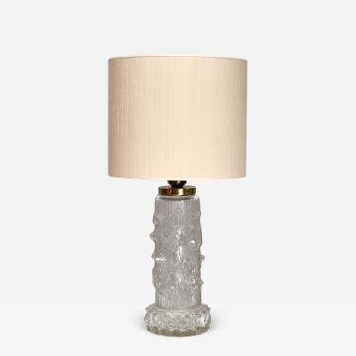 Henrik Blomqvist Henrik Blomqvist Table Lamp in Glass and Silk Stilarmatur Tran s Sweden 1960s