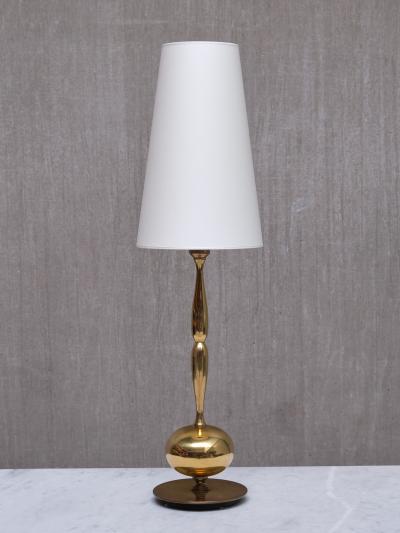 Henrik Blomqvist Henrik Blomqvist Tall Brass Table Lamp Stilarmatur Tran s Sweden 1960s