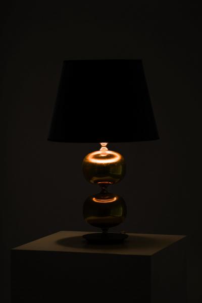 Henrik Blomqvist Pair of Golden Table Lamps in Brass by Henrik Blomqvist 1960s