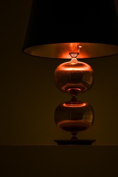 Henrik Blomqvist Pair of Golden Table Lamps in Brass by Henrik Blomqvist 1960s