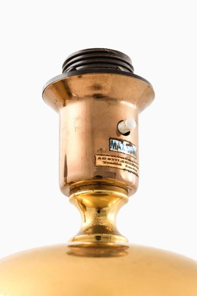 Henrik Blomqvist Pair of Golden Table Lamps in Brass by Henrik Blomqvist 1960s