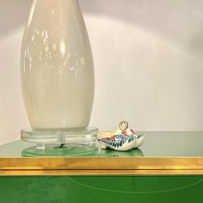 Henriot Quimper Vintage French HB Majolica Pottery Red Green Cream Clogs Salt Pepper Holder