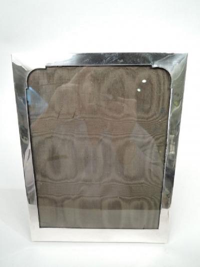 Henry Arthur Mackenzie Handsome English Art Deco Sterling Silver Picture Frame 1933