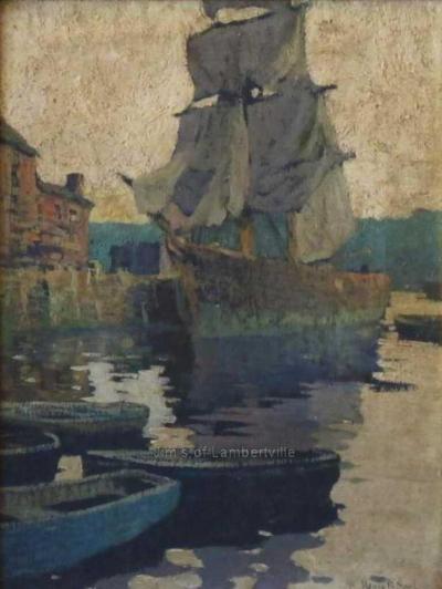 Henry Bayley Snell Harbor Reflections Gloucester 