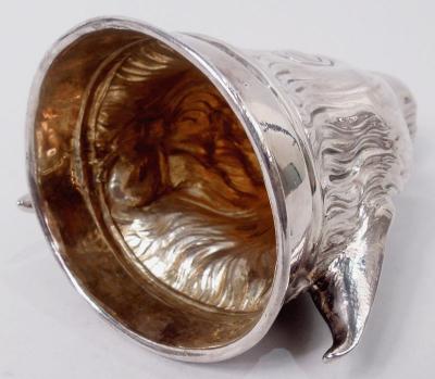 Henry Chawner Henry Chawner English Georgian Sterling Silver Fox Stirrup Cup 1788