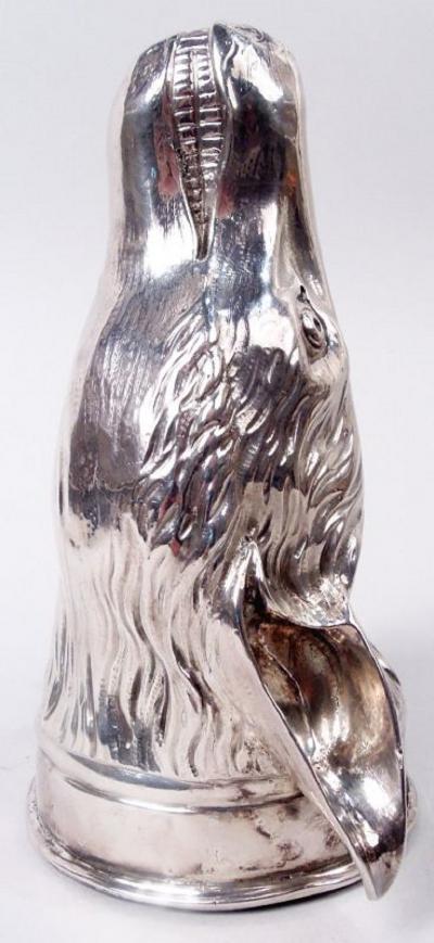 Henry Chawner Henry Chawner English Georgian Sterling Silver Fox Stirrup Cup 1788