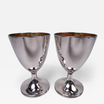 Henry Chawner Pair of Henry Chawner English Georgian Neoclassical Goblets 1792